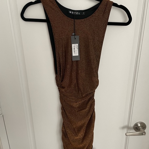 Motel Rocks Brown Mini Dress - Picture 3 of 6